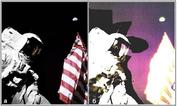 Apollo 17 - manipulerad bild med flaggan.jpg