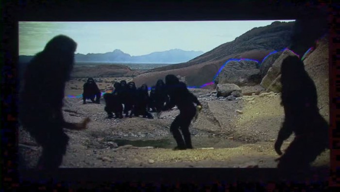 Scen ur filmen '2001 - A Space Odyssey' med en falsk bakgrund.jpg