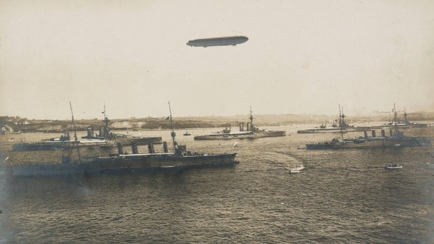 Royal Navy eskader, Kiel juni 1914.jpg