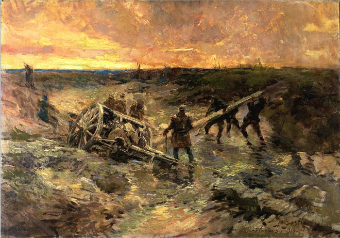 Alfred_Theodore_Joseph_Bastien_-_Canadian_Gunners_in_the_Mud.jpg