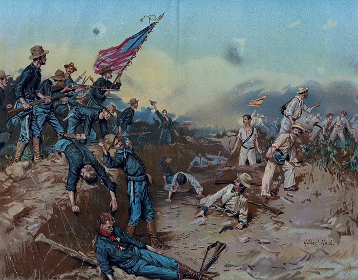 In the trenches before Santiago 1898.jpg