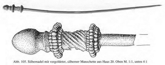 Sølvnål med guldbelagt sølv-manchet.jpg